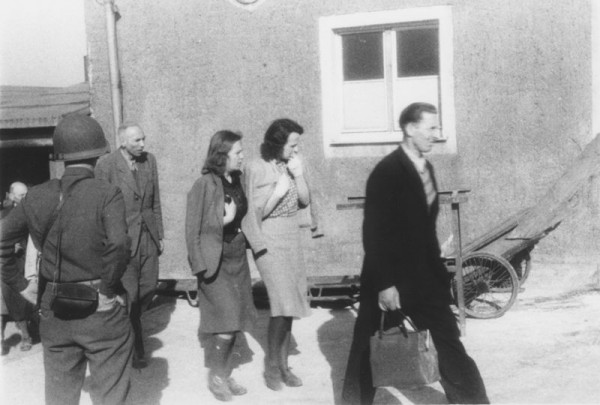 After the liberation of Buchenwald concentration camp Buchenwald-Forced Confrontation-Concentration Camp