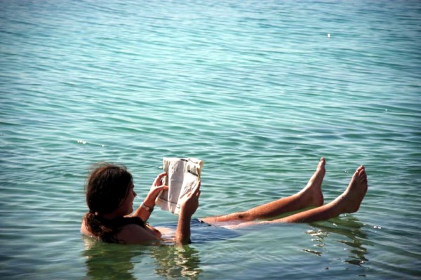 Dead Sea Dead Sea-man floating