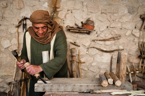 First Century Carpenter at Nazareth re-enactor-1st Century-Carpenter-Nazareth