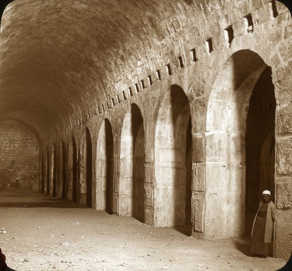 Solomon's Stables Solomon's Stables-Temple Mount-Circa 1915