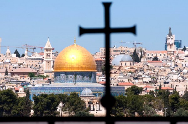Christian Cross and Muslim Dome Jerusalem-Israel-religious-cultural-diversity