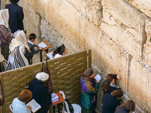 Separate Praying Area for Men and Women at The Western Wall Plaza Kotel-Jerusalem-separate-praying-area