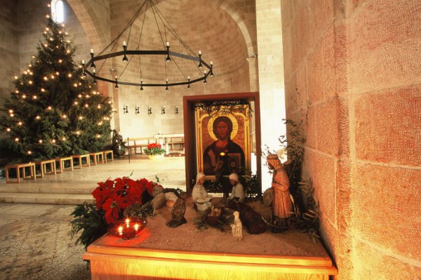 Church at Christmas Church-Tabgha-Christmas