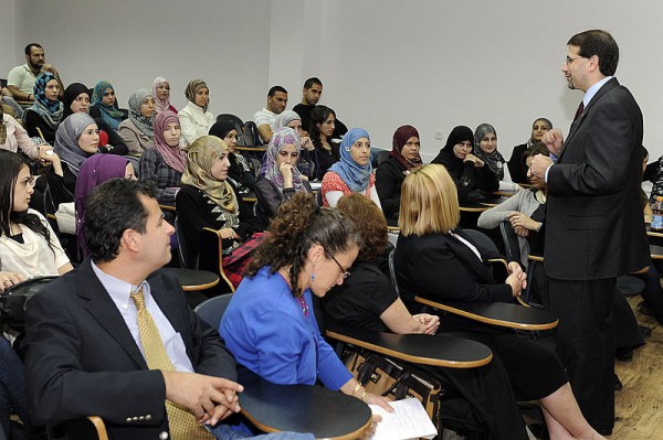 Shapiro visits Baqa al Gharbiyye Shapiro-Baka All Gharbuya