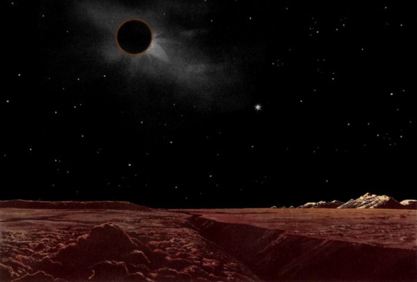 Lunar Eclipse Viewed from the Moon Eclipse-moon-Lucien Rudaux