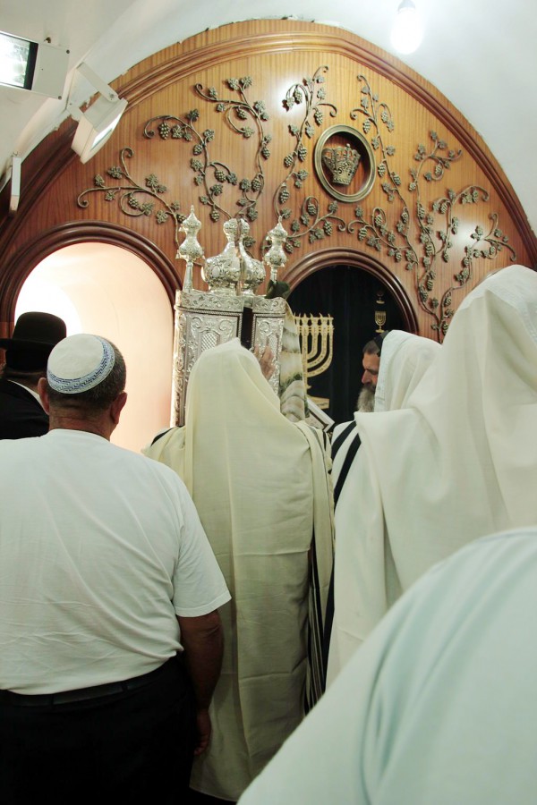 Torah scroll-Ark-Morning Prayer-synagogue