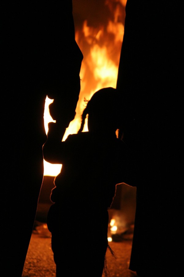 A bonfire on Lag-BOmer in Israel bonfire-Israel