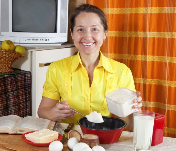In the kitchen Woman-Kitchen