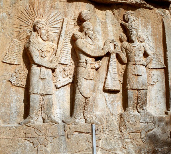 Relief of emperor Ardashir I or II Relief of emperor Ardashir I or II
