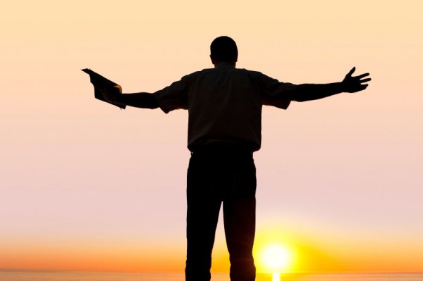 Praising the Lord at sunset. praise sunset