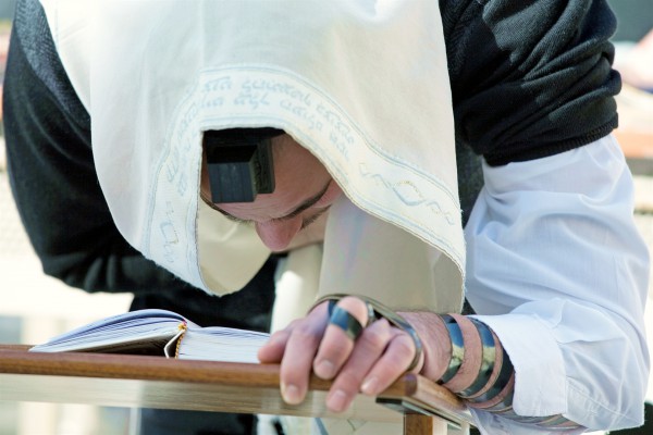 Kotel-prayer-tallit Jewish prayer, Wailing Wall