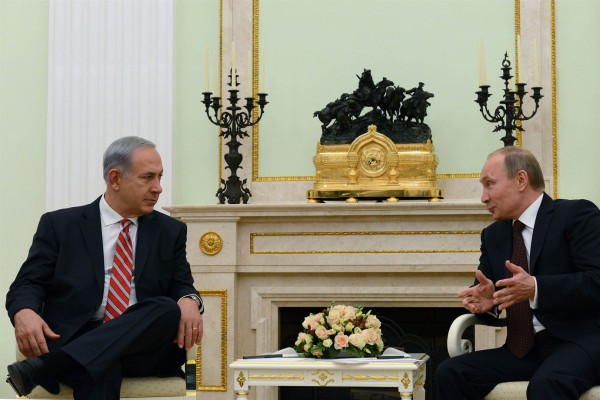 Netanyahu and Putin in 2013 Prime Minister Benjamin Netanyahu meets with Russian President Vladimir Putin at the Kremlin on November 20, 2013.