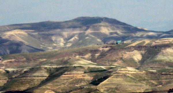 Mount Azazel (Jabel Muntar) in the Judean Desert, to which the goat was sent, and from which it was pushed. (Wiki Commons photo by Deror Avi) Mount Azazel (Jabel Muntar) in the Judean Desert, to which the goat was sent, and from which it was pushed. (Wiki Commons photo by Deror Avi)