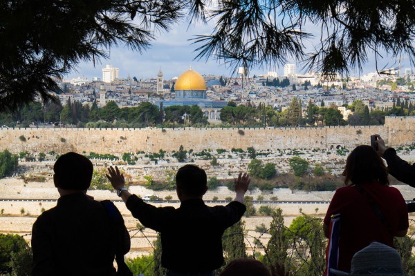 Christian, tourists, Israel, Jerusalem, Mount of Olives
