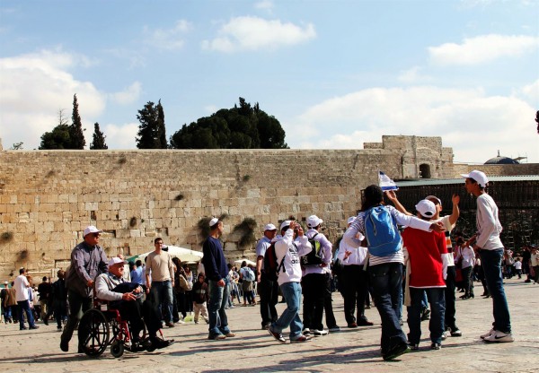 Kotel plaza Israelis and tourists visit the Kotel, which is beneath the spot on the Temple Mount where the Temples once stood.