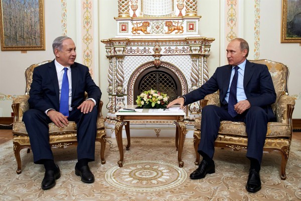 Putin Netanyahu meet together Syria-Russia-Israel-Putin-Netanyahu