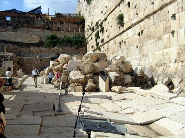 Walls-and-ruins-of-the-Second-Temple Temple Mount-Second Temple stones-Holy Land