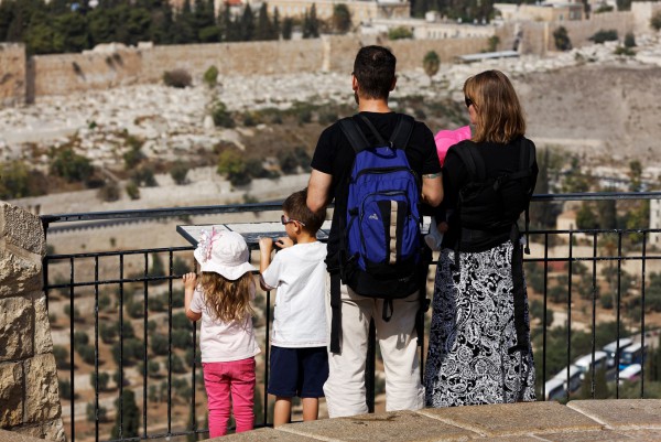 Family on Mount of Olives family-Old City of Jerusalem-Mount of Olives