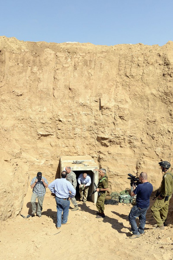 U.S.-Embassy-Tel-Aviv-Ambassdor-Shapiros-Visit-Gaza-tunnel United States Ambassdor Shapiro visits a terrorist tunnel discovered in Ein Hashlosha (October 17, 2013). (Photo by Matty Stern/U.S. Embassy Tel Aviv)