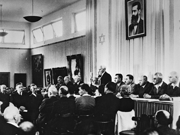 Flickr_-_Government_Press_Office_GPO_-_David_Ben_Gurion_reading_the_Declaration_of_Independence Israel, Declaration of Independence, Ben Gurion