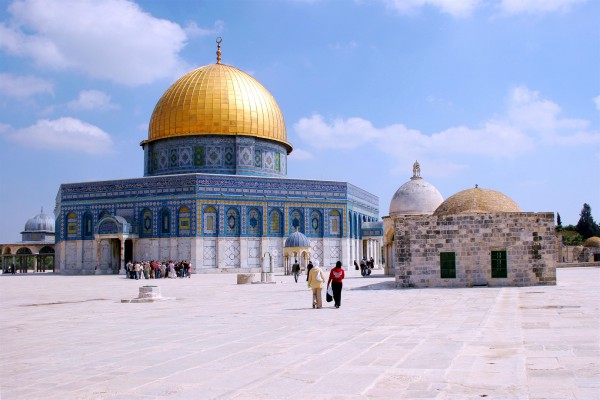 Dome-of-the-Rock-Muslims-Tourists Dome of the Rock, al Aqsa, Temple Mount