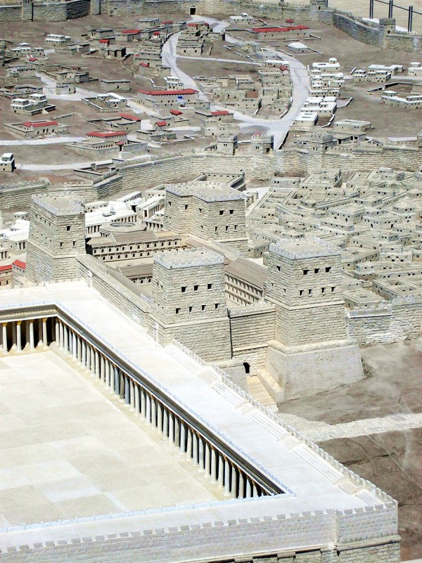 A-model-of-the-Antonia-Fortress-Israel-Museum Antonia Fortress, Temple Mount, archaeology