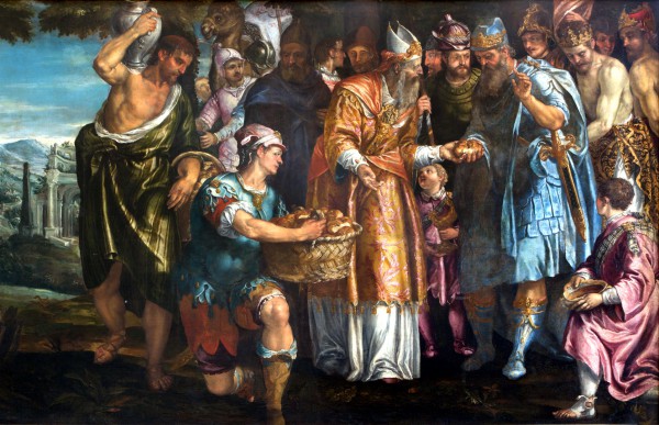The Sacrifice of Melchizedek - Parrasio Michieli - Venice San Francesco della Vigna Church