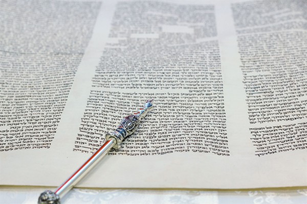 Torah-yad Torah, scroll, Moses, hand