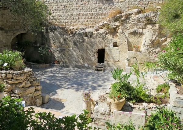 The Garden Tomb: This ancient tomb just outside Damascus Gate at the Old City of Jerusalem had been hewn out of the rock surrounding it and is thought by some to be the tomb where Yeshua was laid to rest and from where He resurrected. <em>(See Mark 15:42–16:8; Isaiah 53:9.).</em>